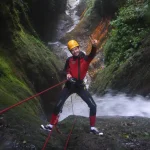 Enjoy the best Canyoning in Ecuador in Rio Blanco 5 waterfalls