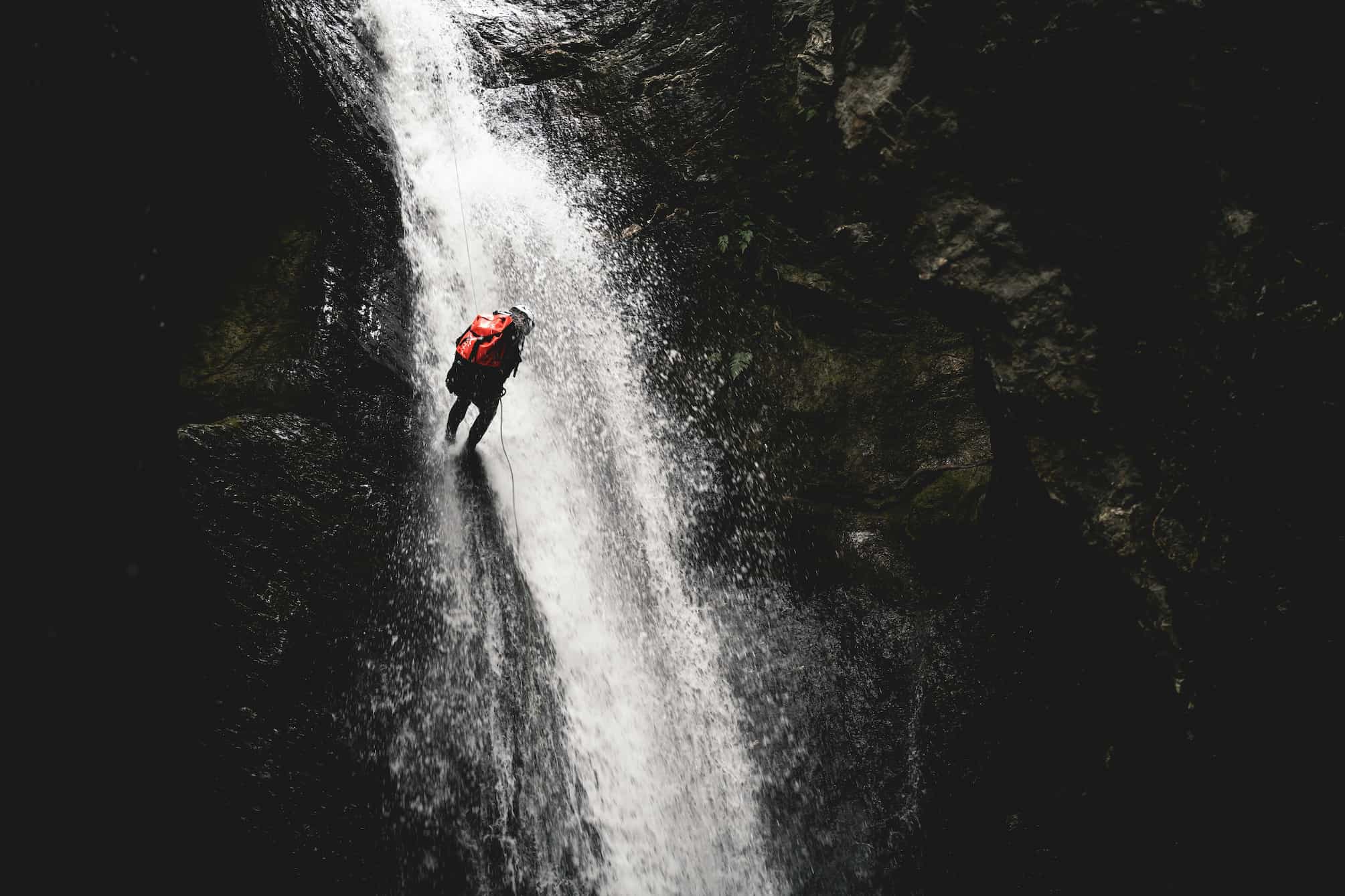 Canyoning tour in Cashaurco waterfall Baños