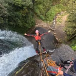 Enjoy the best Canyoning Ecuador in Baños de Agua Santa in Chamana Waterfalls